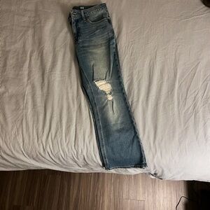 Women’s J Crew Distressed Jeans Boot Flare Jeans